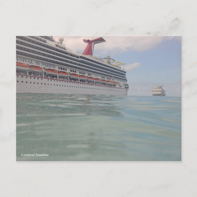 The Carnival Sunshine Postcard (Front)