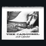 The Carousel 2026 Calendar<br><div class="desc">2026 calendar featuring black and white images of carousel horses by photographer Joanne Mariol.</div>