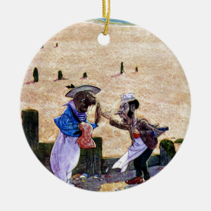 The Carpenter and the Walrus - Alice in Wonderland Ceramic Ornament