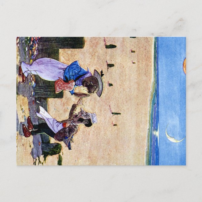 The Carpenter and the Walrus - Alice in Wonderland Postcard (Front)