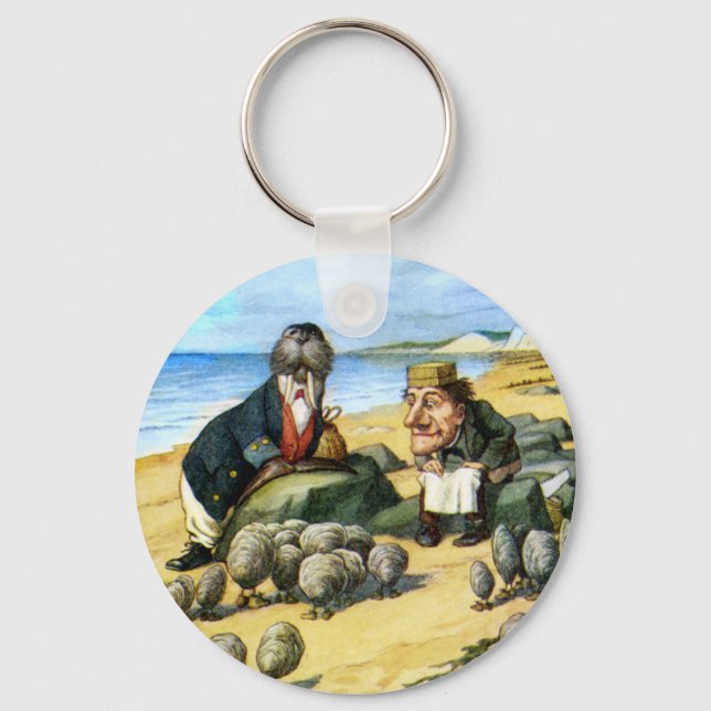 The Carpenter and the Walrus Consider Oysters Keychain (Front)