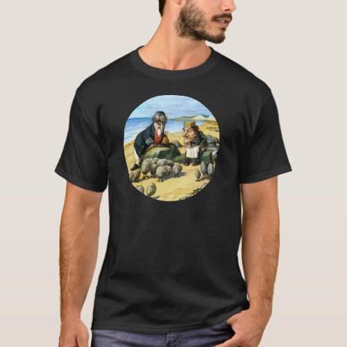 The Carpenter and the Walrus Consider Oysters T_Shirt