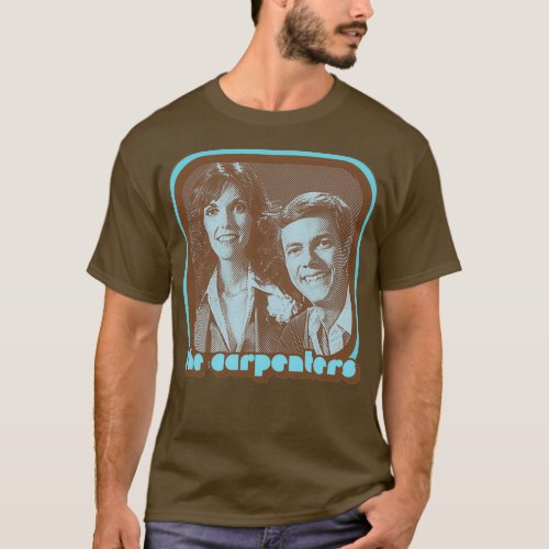 The Carpenters Retro 70s Style Fan Design  T_Shirt
