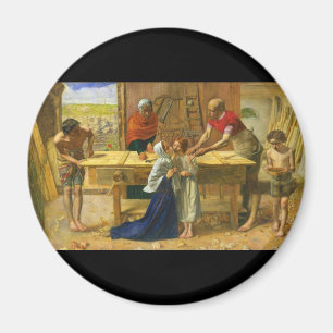 The Carpenter's Shop by John Everett Millais Magnet
