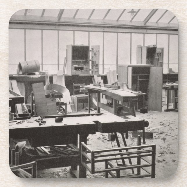 The Carpenter's Workshop, from the Workshops of th Drink Coaster (Front)