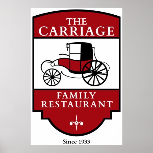 The Carriage Family Restaurant in La Mirada Poster