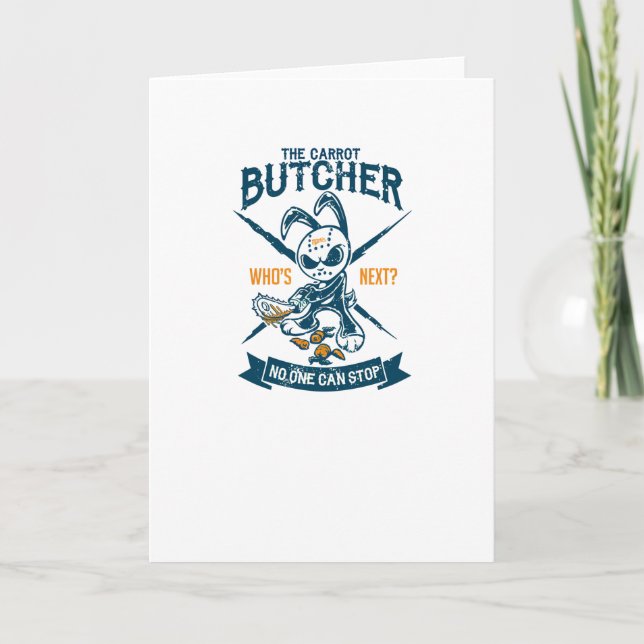 The Carrot Butcher Card (Front)