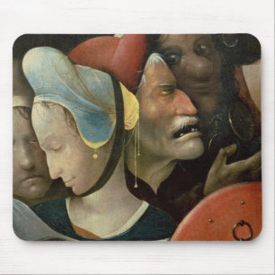 The Carrying of the Cross showing three faces Mouse Pad