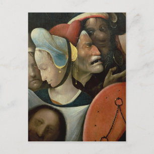 The Carrying of the Cross showing three faces Postcard