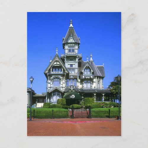 The Carson Mansion in Eureka California Postcard