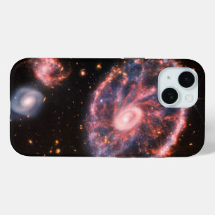 The Cartwheel Galaxy And Its Companion Galaxies. iPhone 15 Case
