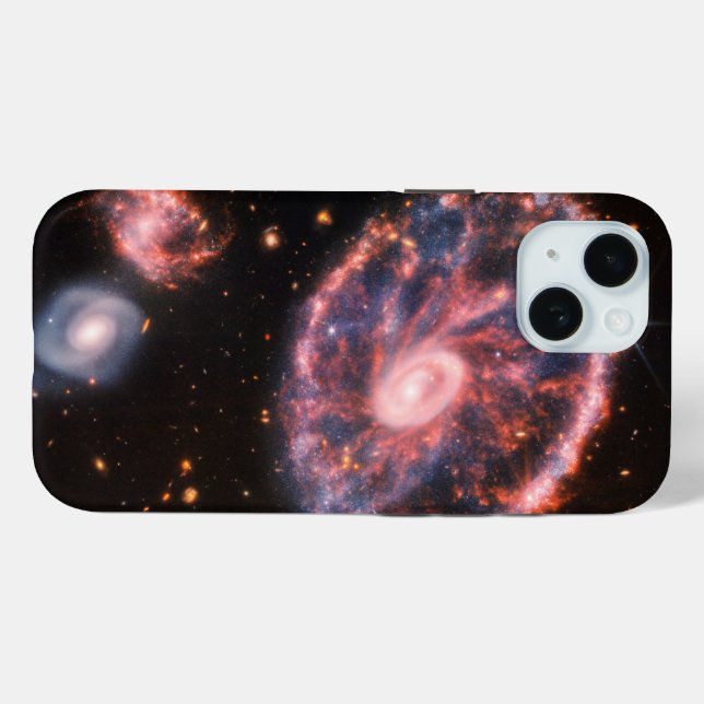 The Cartwheel Galaxy And Its Companion Galaxies. Case-Mate iPhone Case (Back (Horizontal))