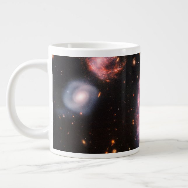 The Cartwheel Galaxy And Its Companion Galaxies. Giant Coffee Mug (Left)