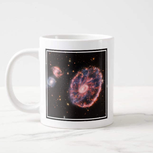 The Cartwheel Galaxy And Its Companion Galaxies. Giant Coffee Mug (Left)