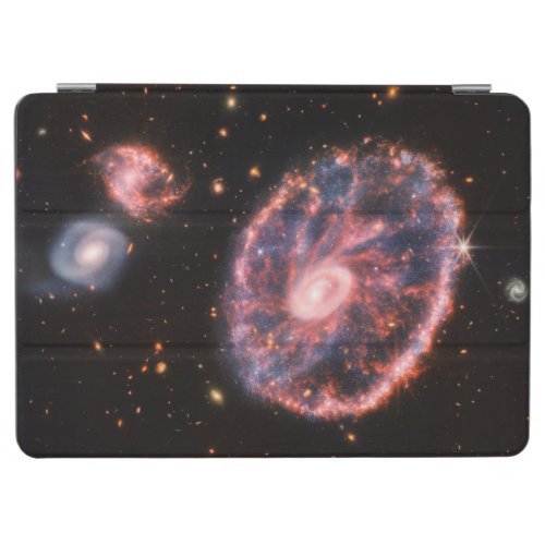 The Cartwheel Galaxy And Its Companion Galaxies iPad Air Cover