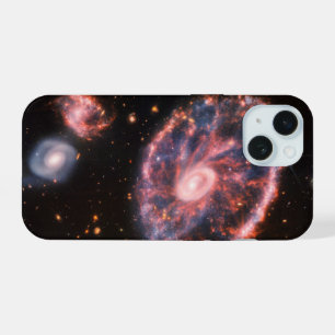 The Cartwheel Galaxy And Its Companion Galaxies. iPhone 15 Case
