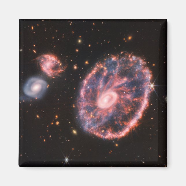 The Cartwheel Galaxy And Its Companion Galaxies. Magnet (Front)