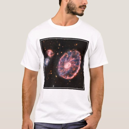 The Cartwheel Galaxy And Its Companion Galaxies T_Shirt