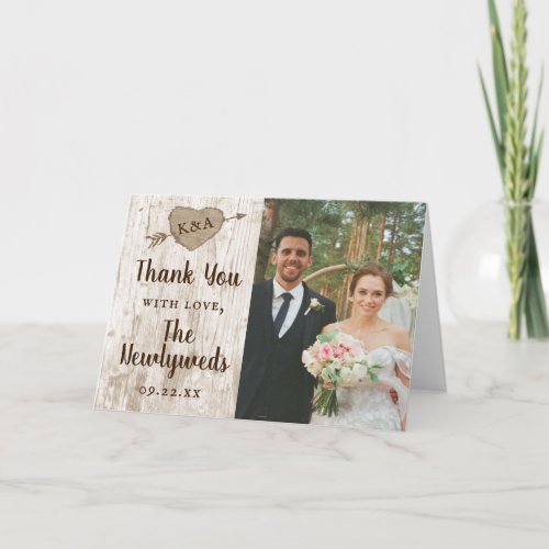 The Carved Heart Tree Wedding Collection Card