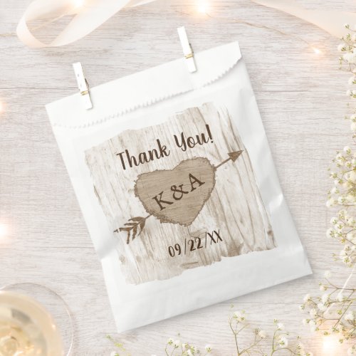 The Carved Heart Tree Wedding Collection Favor Bag