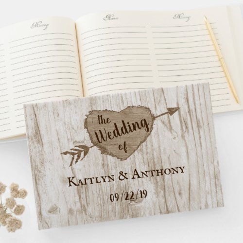 The Carved Heart Tree Wedding Collection Guest Book