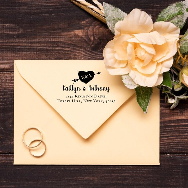 The Carved Heart Tree Wedding Collection Self-inking Stamp (Creator Uploaded)