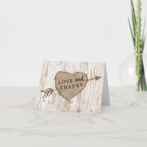 The Carved Heart Tree Wedding Collection Thank You