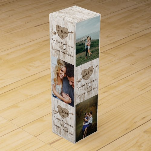 The Carved Heart Tree Wedding Collection Wine Box