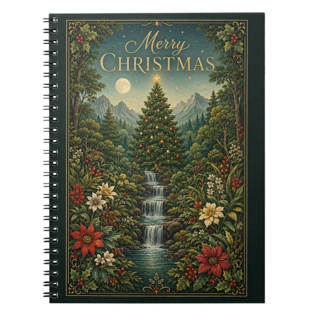 The Cascade of Christmas Magic Notebook (Front)