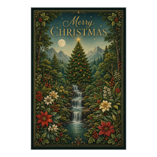 The Cascade of Christmas Magic Poster