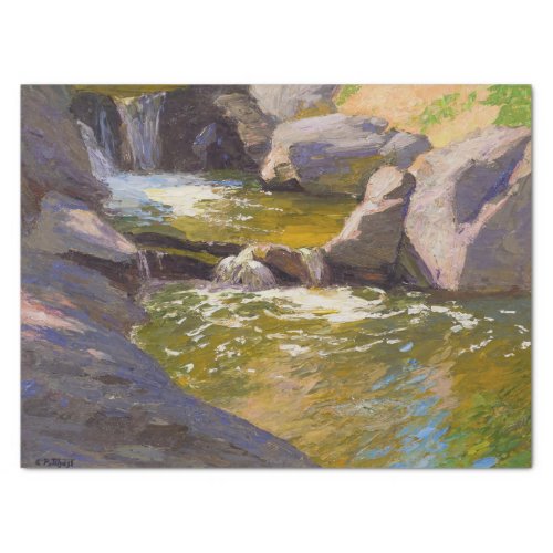 The Cascading Waterfall by EH Potthast Tissue Paper