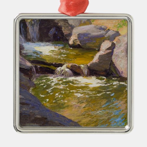 The Cascading Waterfall Metal Ornament