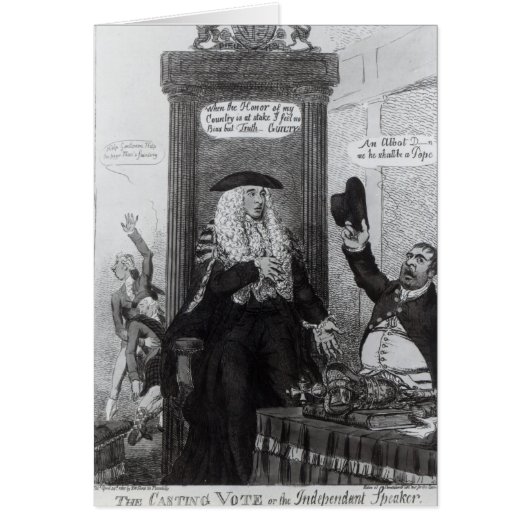 The Casting Vote, or the Independant Speaker Cards (Front)