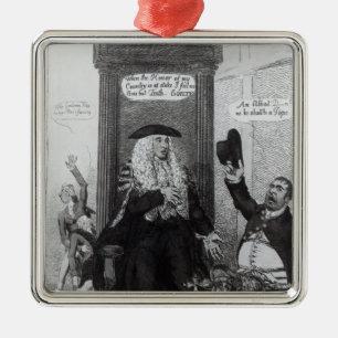 The Casting Vote, or the Independant Speaker Metal Ornament