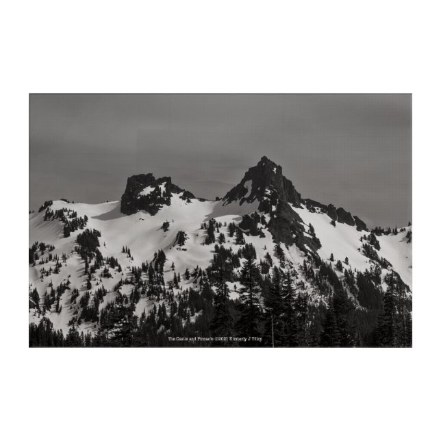 The Castle and Pinnacle Acrylic Print (Front)