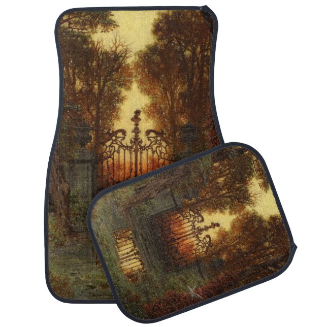 The Castle Gate (by Ferdinand Knab) Car Floor Mat (Set)