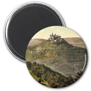 The castle, Hohenzollern, Germany rare Photochrom Magnet
