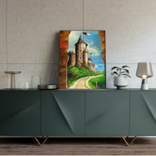 The Castle Road Painting Poster