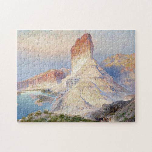 The Castle Rock Green River Wyoming by Moran Jigsaw Puzzle