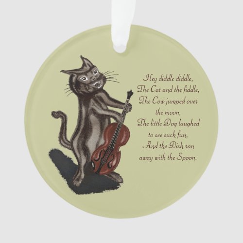 The Cat and the Fiddle Ornament