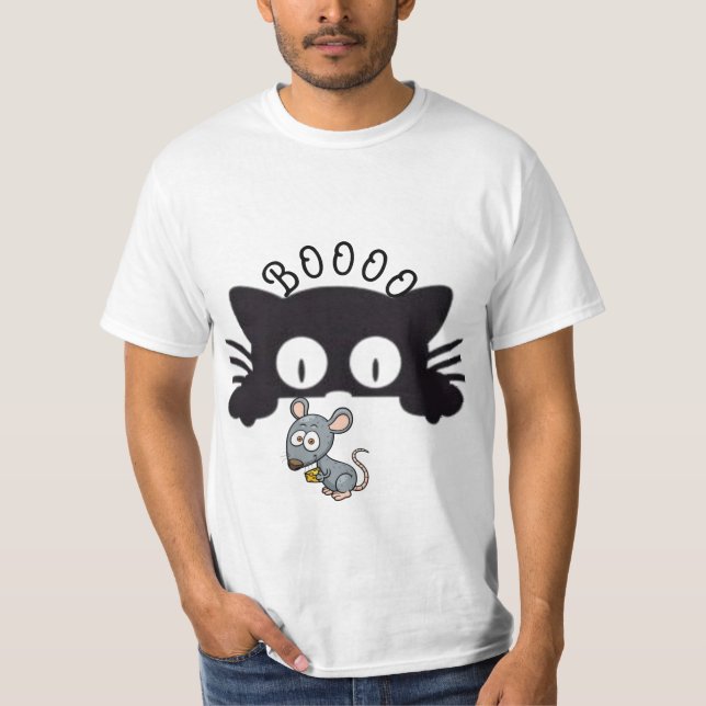 The cat and the mouse and their long story T-Shirt (Front)