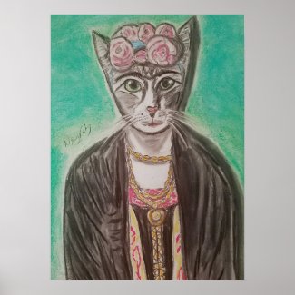 The Cat Artist Poster