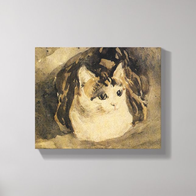 The Cat (by Gwen John) Canvas Print (Front)