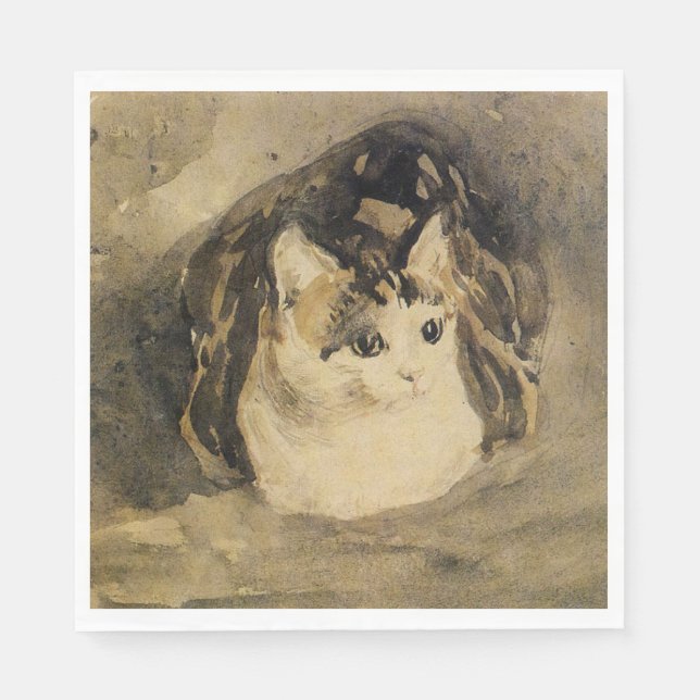 The Cat (by Gwen John) Napkins (Front)