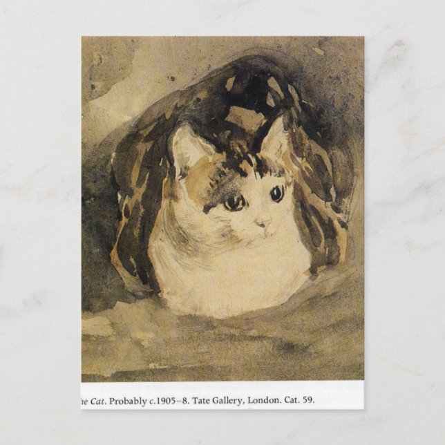 The Cat by Gwen John Postcard (Front)