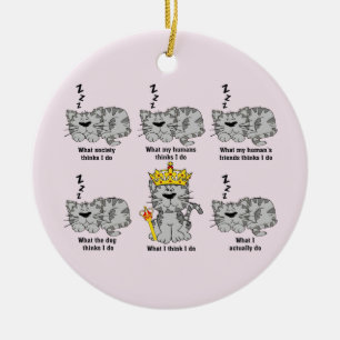 The Cat Ceramic Ornament