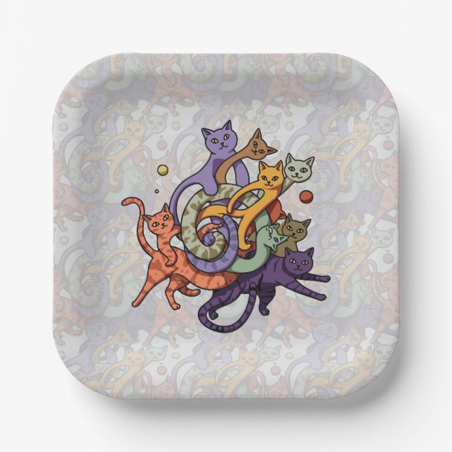 The Cat Constellation Paper Plates (Front)
