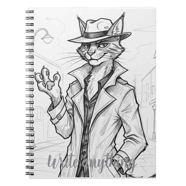 The Cat Detective ​ Notebook (Front)