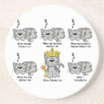 The Cat Drink Coaster<br><div class="desc">What society thinks I do; What my humans think I do; What my human's friends thinks I do; What the dog thinks I do; What I think I do; What I actually do. Funny Internet Meme Cat.</div>