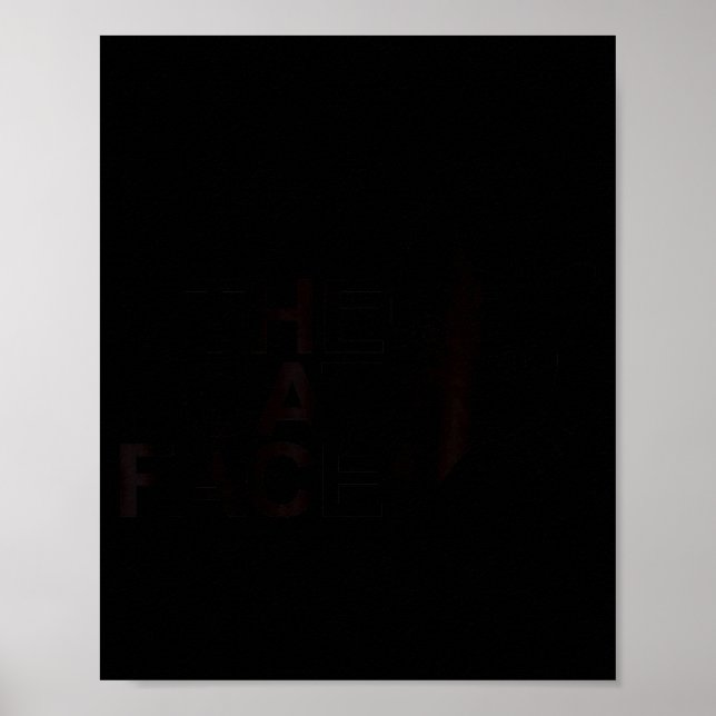 The Cat Face Funny Design Women Men Girl Boy Cute  Poster (Front)